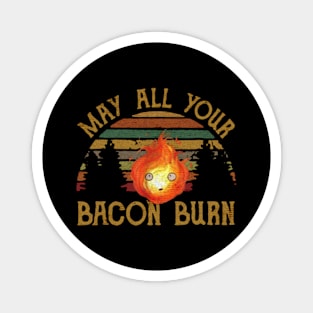 Bacon Burn fire Magnet